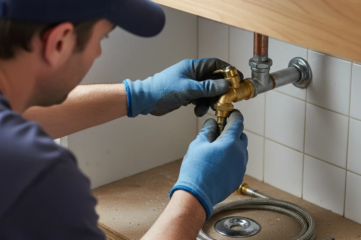 Shutoff valve and fitting work during Repiping in Acton